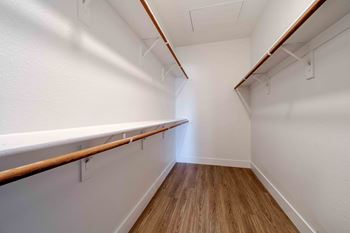 Oversized closets with mirrored doors